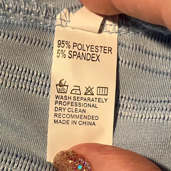 Light Blue Casual Sleeveless Mini Dress Size XL/12 NWOT - Picture 5 of 6